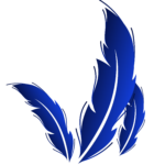 EJP blue feathers logo on EJP Top Dallas PR Public Relations Firm contact us page