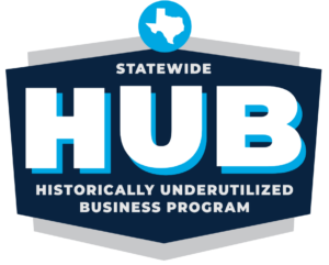 image of the HUB certification logo on the marketing packages page on EJP Top Dallas PR firm website